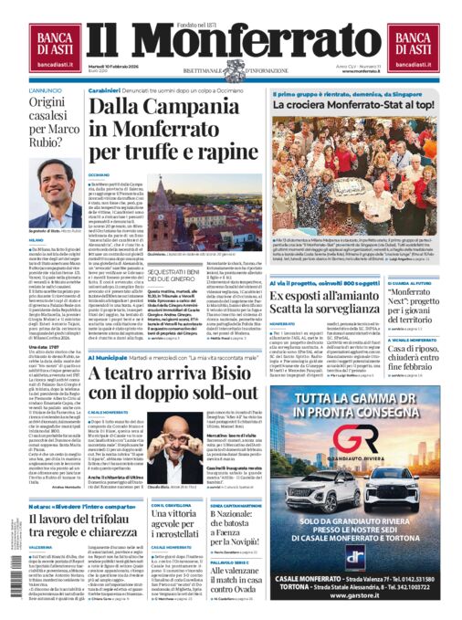 Il Monferrato - Edizione 11 del 10/02/2026